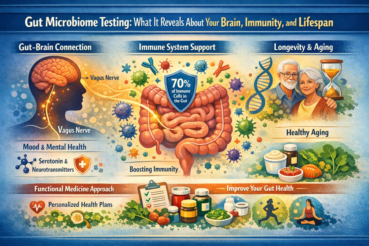 Gut Microbiome Testing: What It Reveals About Your Brain, Immunity, and Lifespan