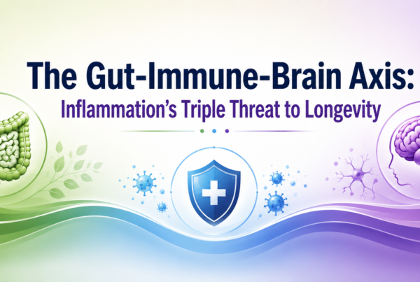 The Gut-Immune-Brain Axis: Inflammation’s Triple Threat to Longevity