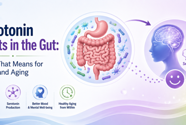 Serotonin Starts in the Gut: What That Means for Mood and Aging