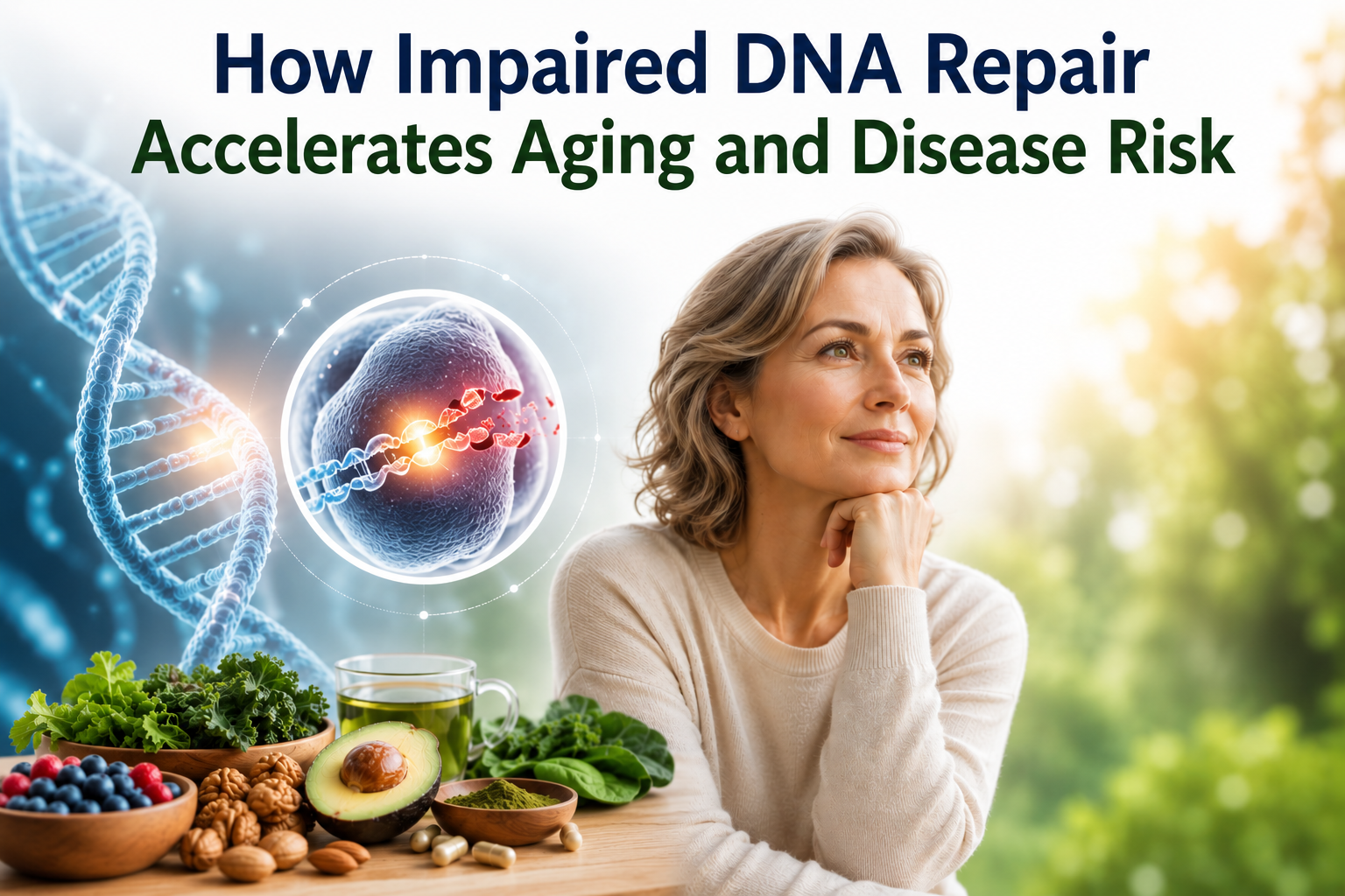 How Impaired DNA Repair Accelerates Aging and Disease Risk